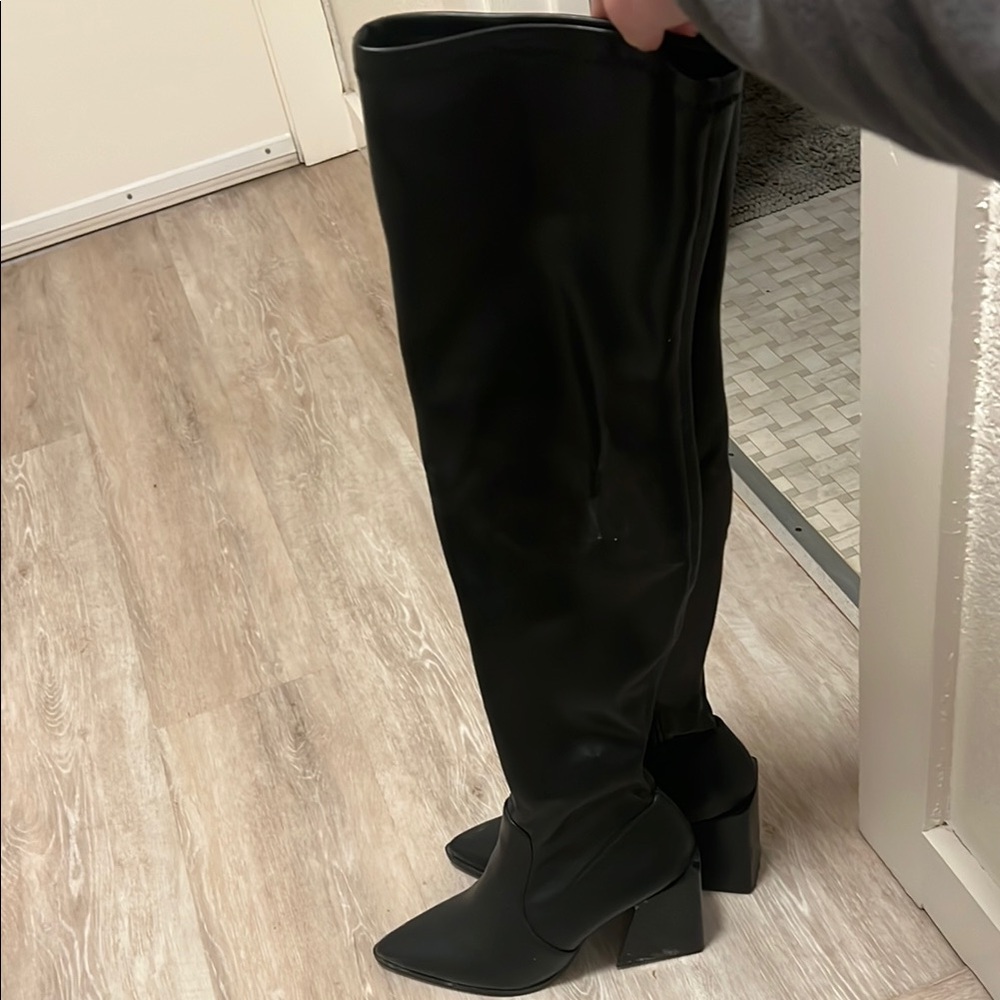 Black Over-the-Knee Boots